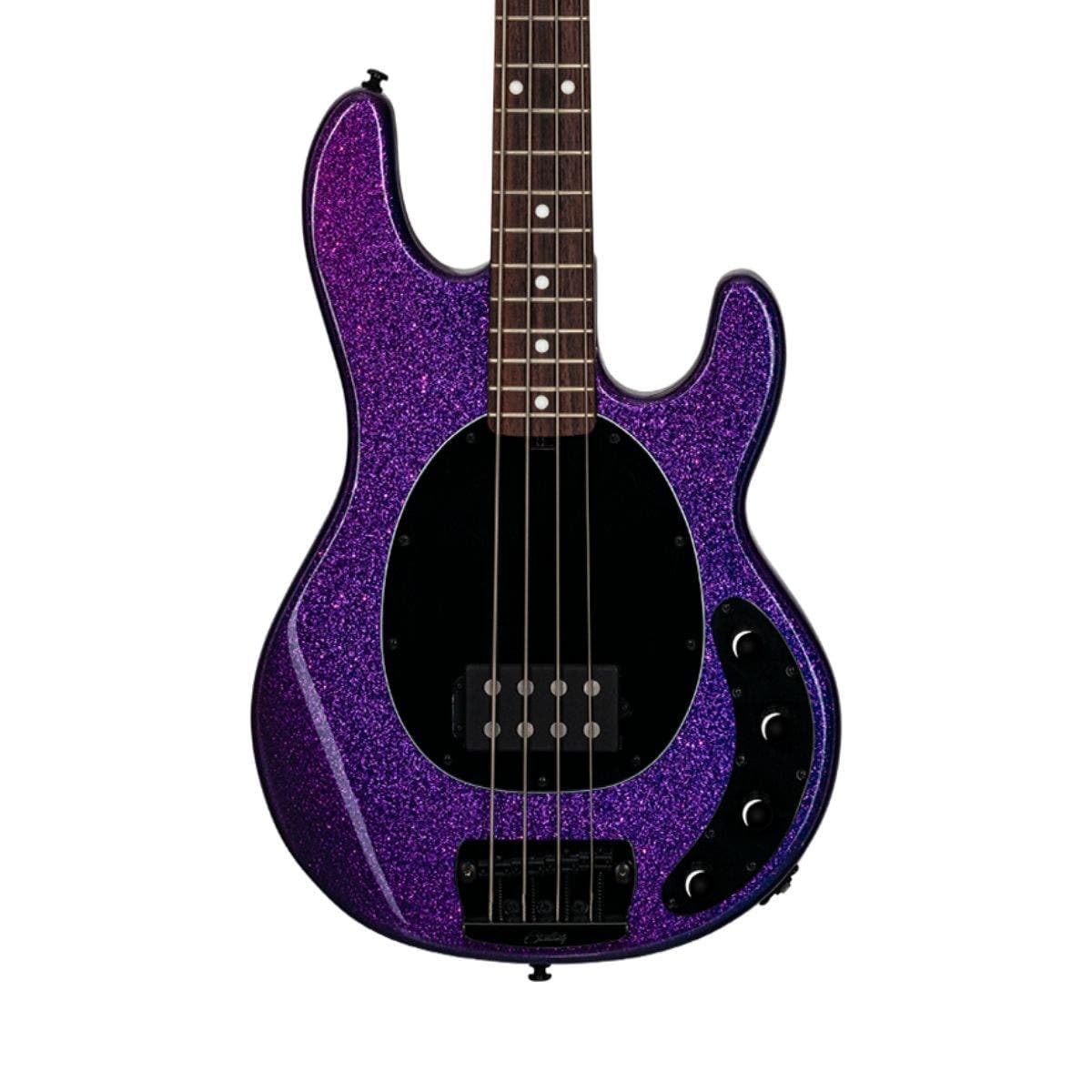 Sterling by Music Man RAY34-PSK-R2 4-String Bass Guitar - Right-Handed, Purple Sparkle Finish | Perfect for Live Performances, Studio Recording & Rock Music