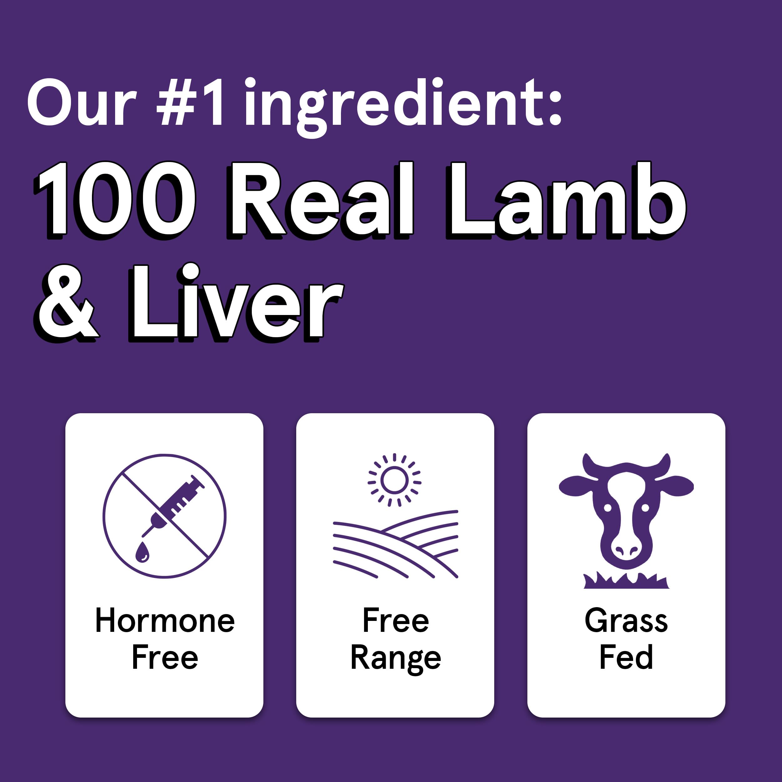 Premium Grain-Free Dog Treats - 4oz Air-Dried Lamb & Liver Jerky - 95% Human-Grade, Free-Range, Grass-Fed Meat - All-Natural Training Rewards & Dental Chews for Small to Large Dogs - Perfect for Outdoor Adventures & Obedience Training
