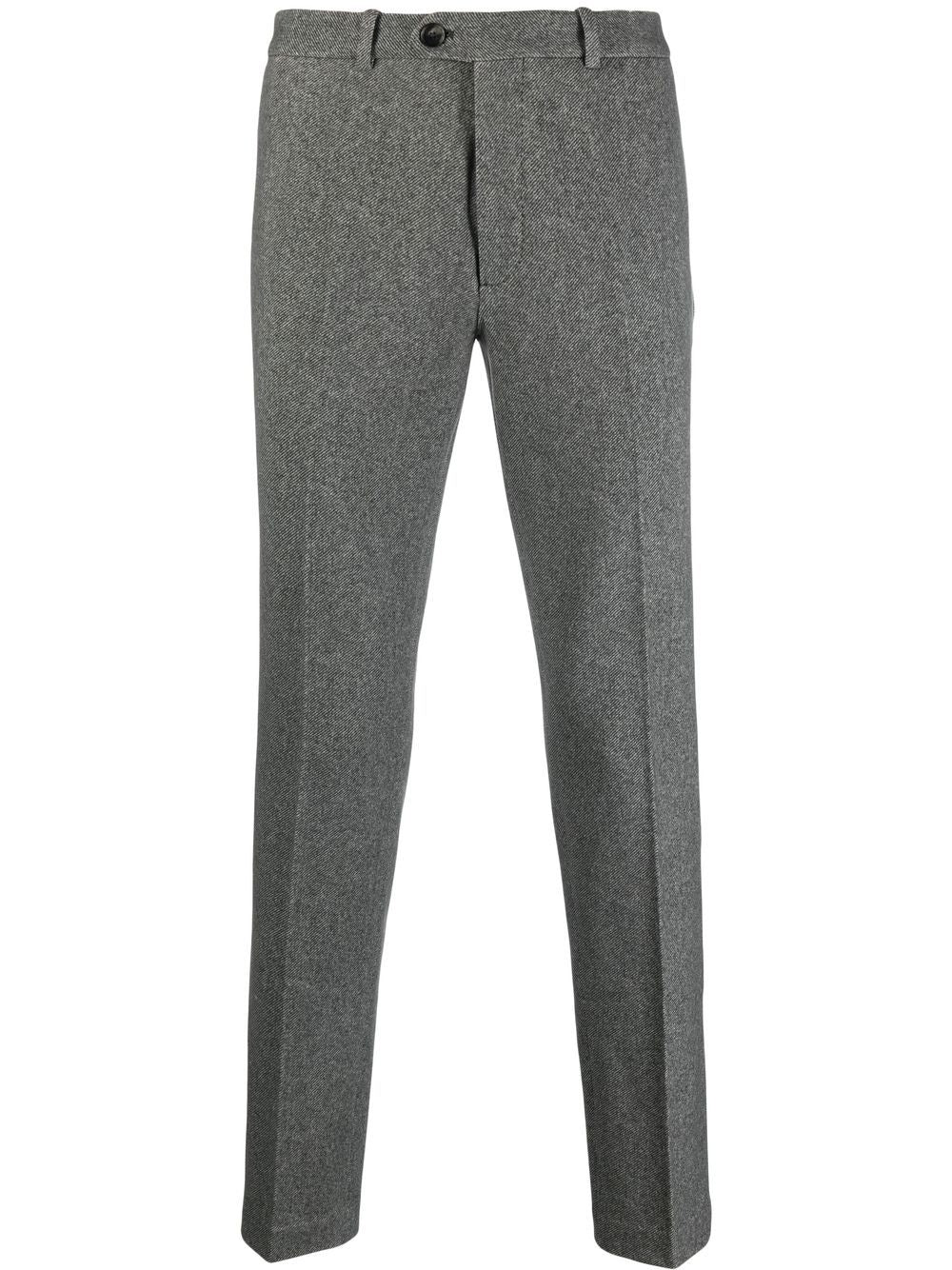 Circolo 1901 Classic Black Dress Pants for Men - Slim Fit Business Casual Trousers for Office, Wedding & Formal Events