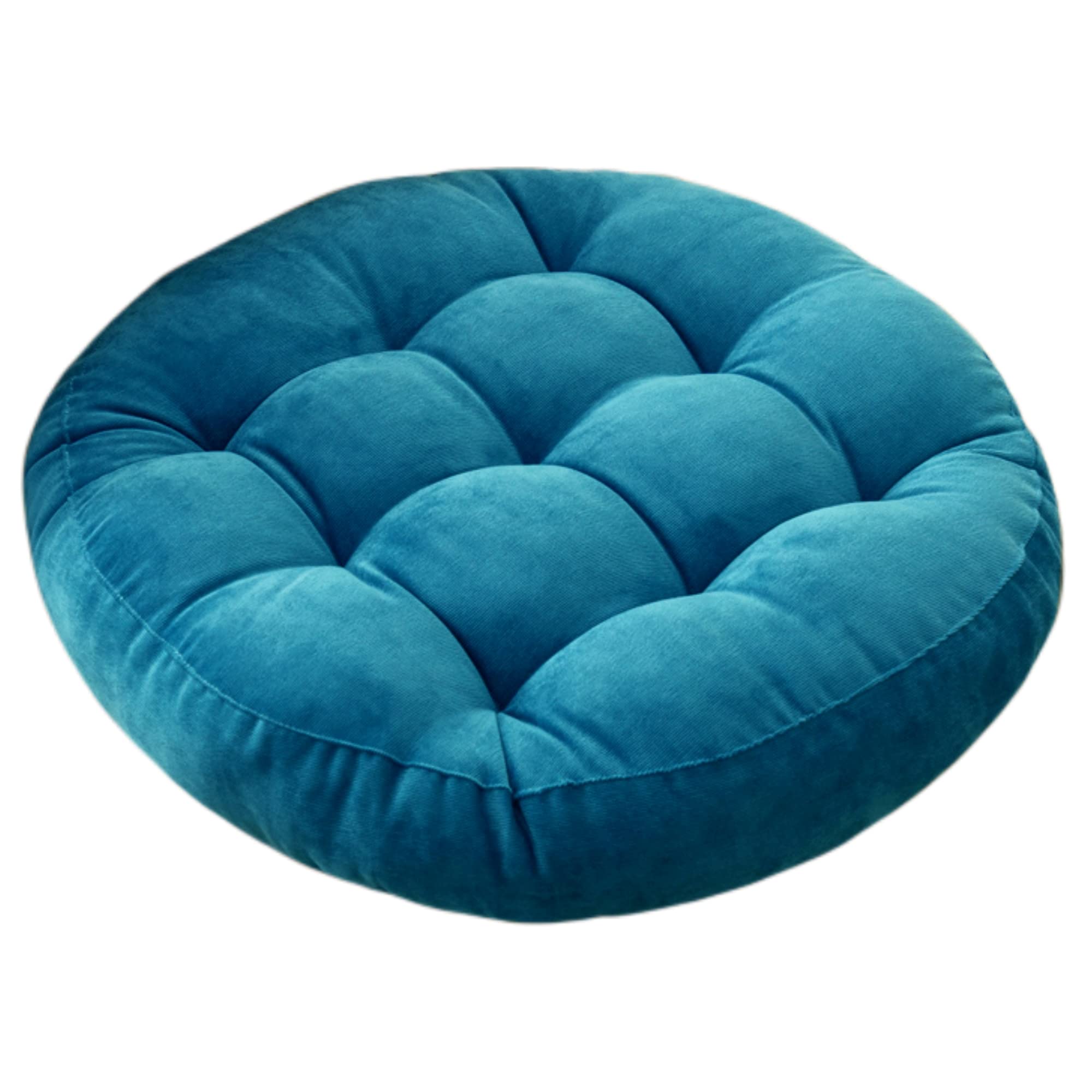 Baiyuruodie Round Pillow Seat Cushion - 50cm Green Home Decor & Office Pillow for Sofa, Bed, Floor Sitting, and Meditation