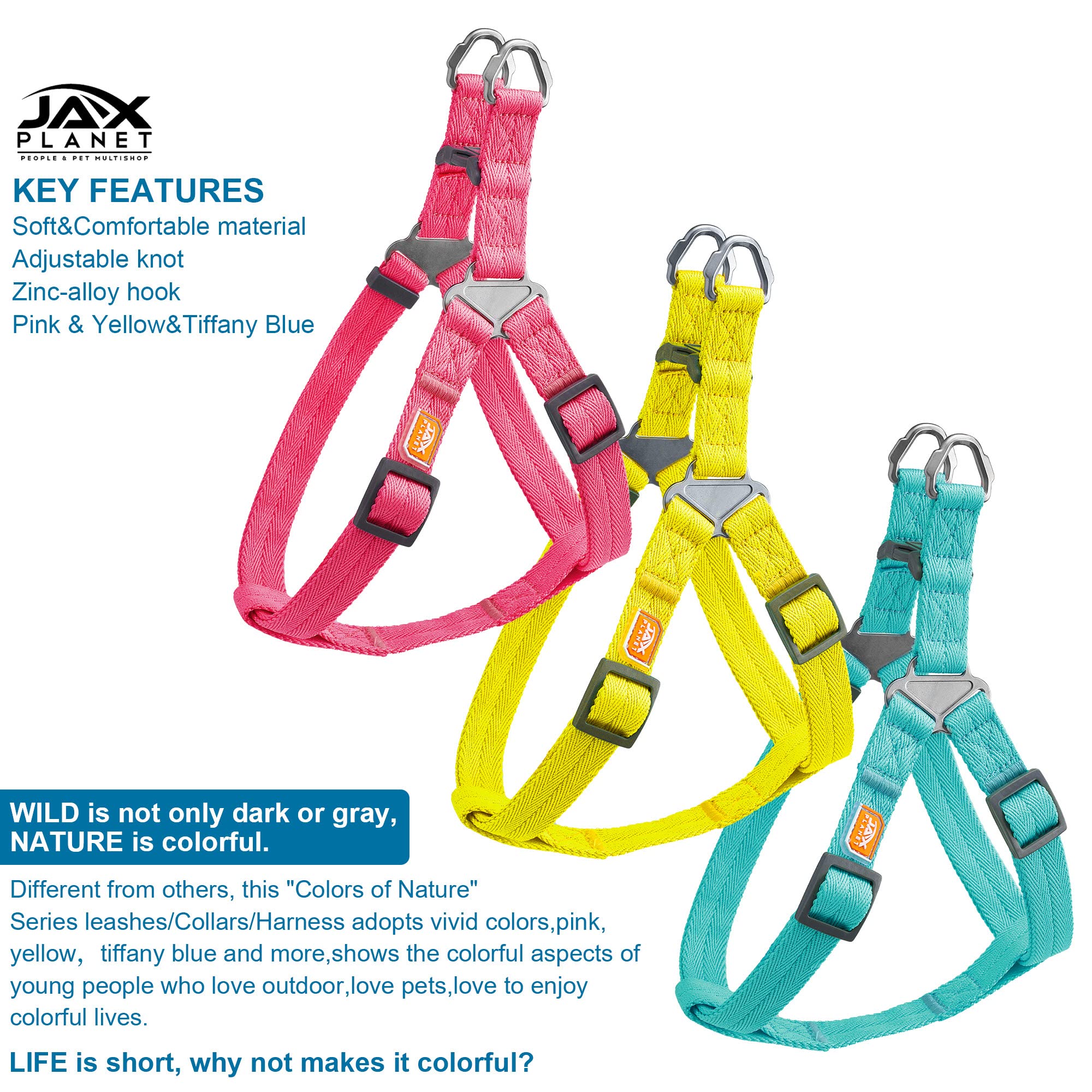 Premium Dog Harness and Leash Set for Small, Medium & Large Dogs - Adjustable No-Pull Pet Harness with D-Ring - Comfortable Training Walking Gear for Puppies & Adult Dogs - Perfect for Outdoor Adventures, Hiking & Daily Walks
