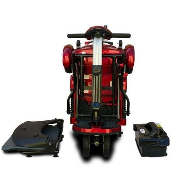 EV Rider Transport Plus Folding Mobility Scooter - Lightweight Electric Scooter for Adults & Seniors - Compact Travel Scooter for Shopping, Airports & Outdoor Adventures