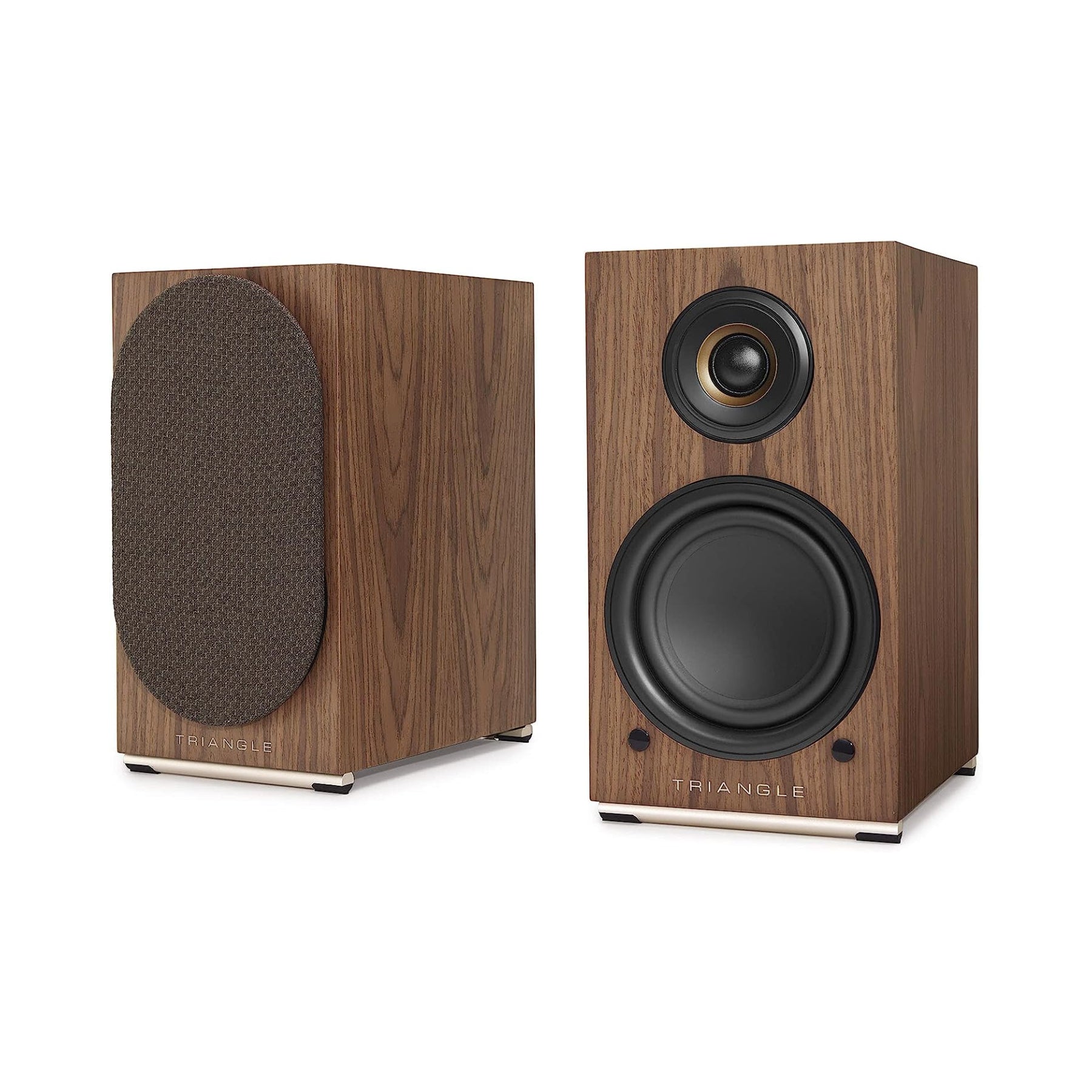 Triangle AIO Twin Powered Bookshelf Speakers Pair - High-Quality Open Box Clearance | Perfect for Home Theater, Gaming & Music Listening