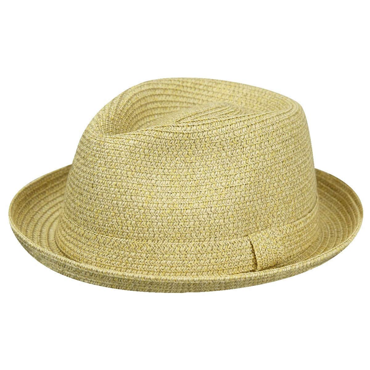 Country Gentleman Men's Joey Braided Fedora Hat - Stylish Vintage Wool Felt Hat for Outdoor Events, Weddings & Casual Wear