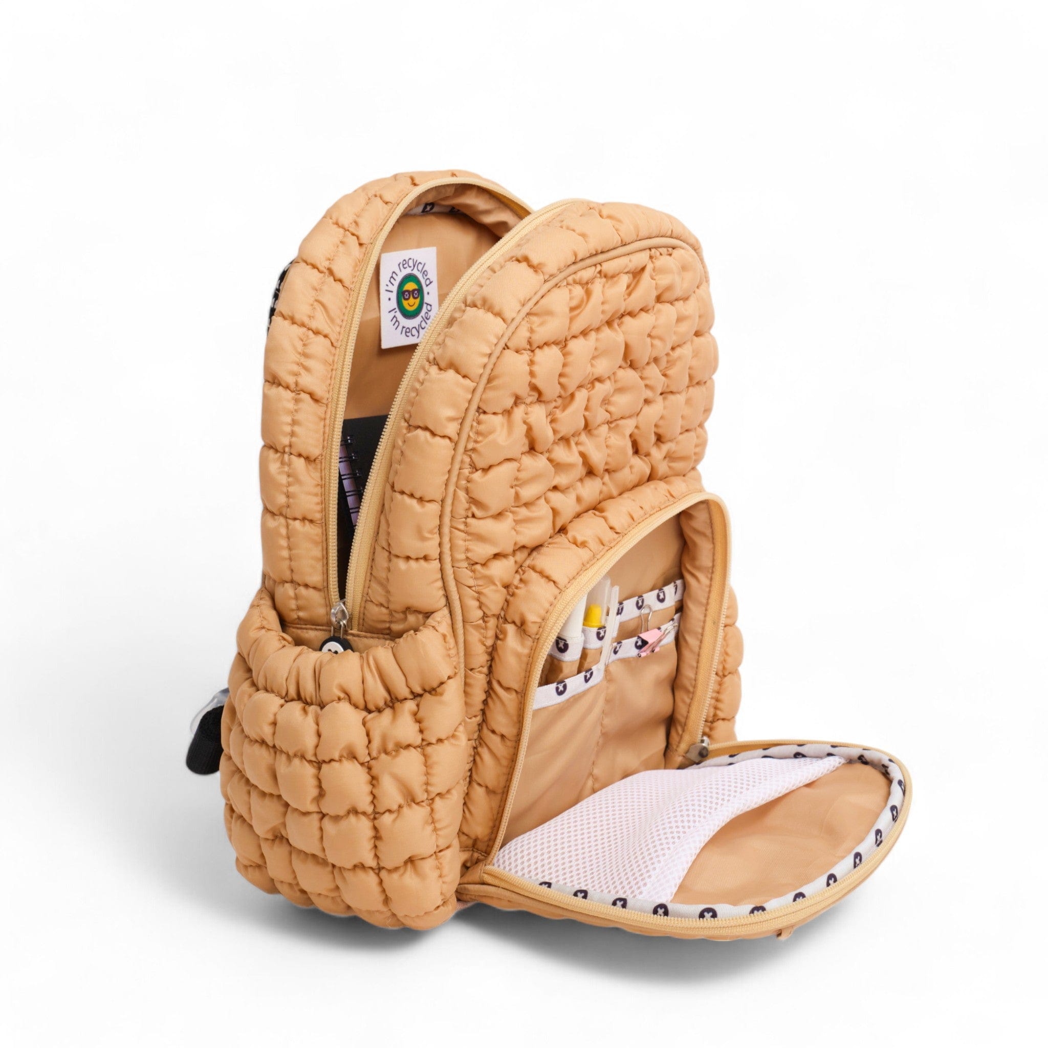 Boba Small Backpack for Women & Teens - Lightweight Mini Backpack Purse for School, Travel & Daily Use | Sand Color Fashion Accessory