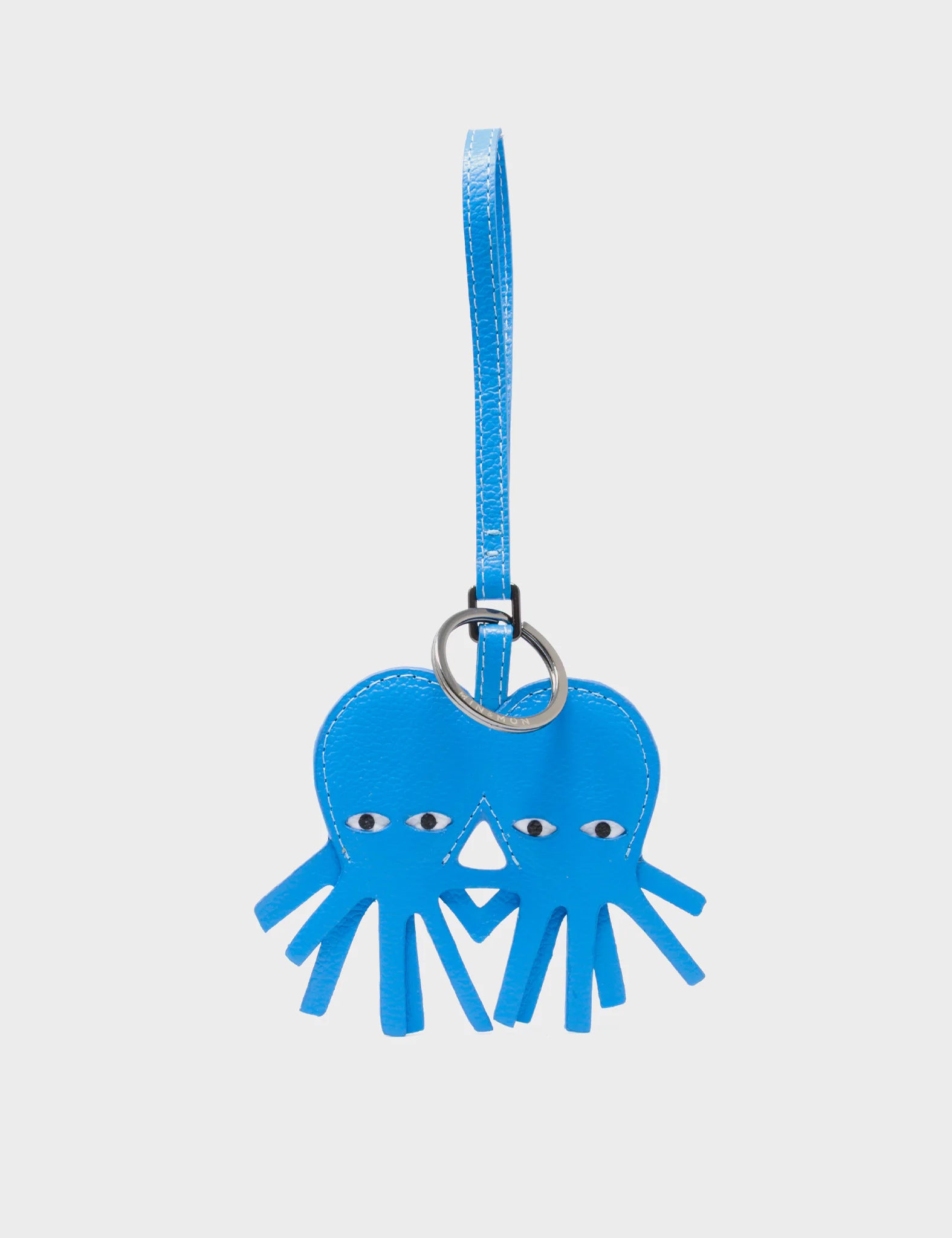 Octotwins Ibiza Blue Leather Bag Charm - Cute Keychain for Handbags, Backpacks & Luggage - Perfect Travel Accessory & Gift Idea