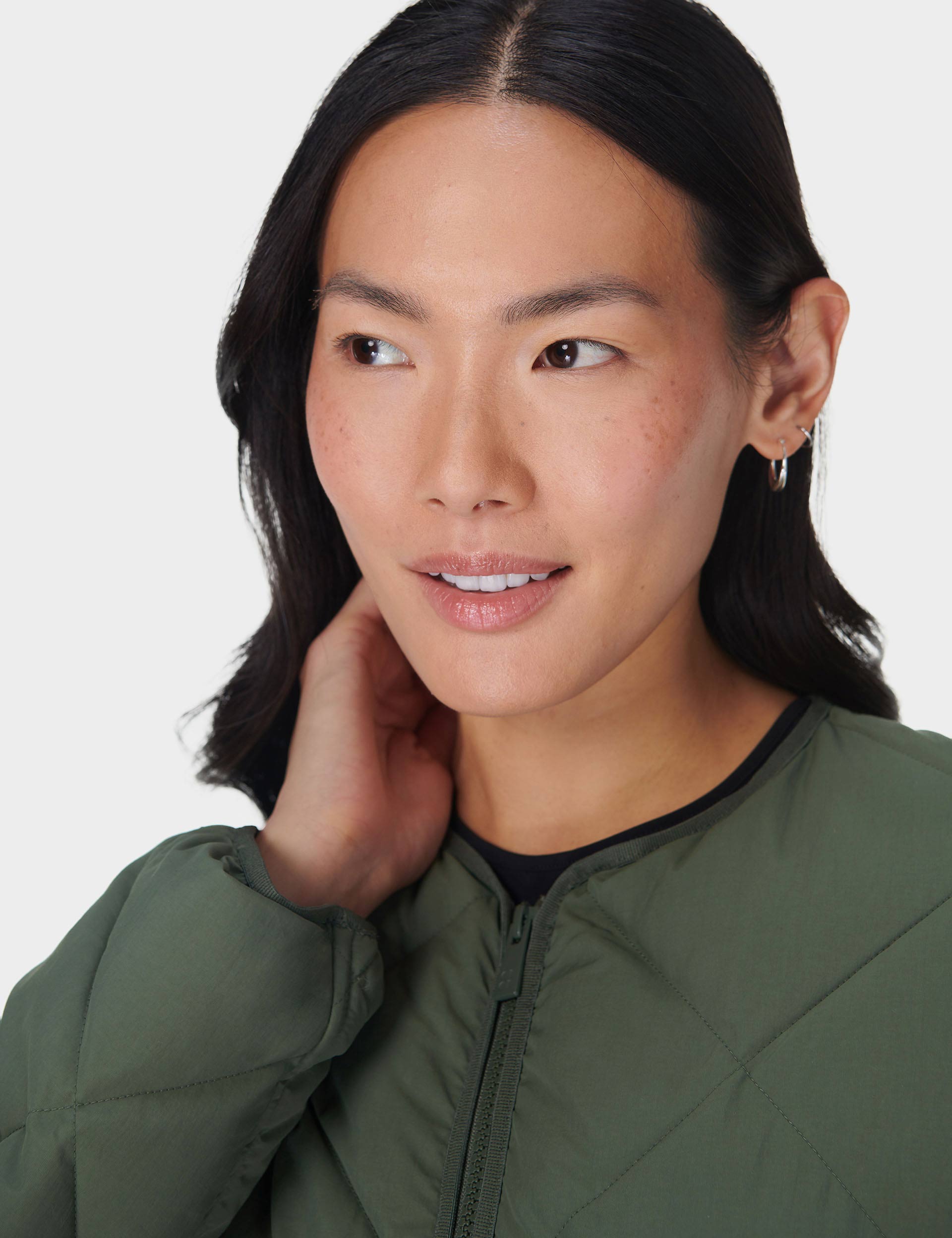 On The Move Quilted Jacket for Women - Stylish Ivy Green Lightweight Outdoor Coat | Perfect for Hiking, Travel & Everyday Wear