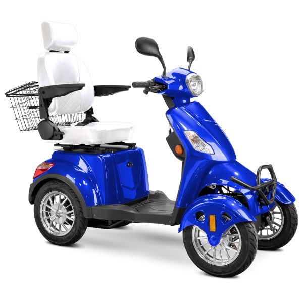 Premium Full Size 4 Wheel Mobility Scooter for Adults - Lightweight Electric Wheelchair with Long Battery Life - Ideal for Outdoor Travel, Shopping & Daily Mobility Assistance