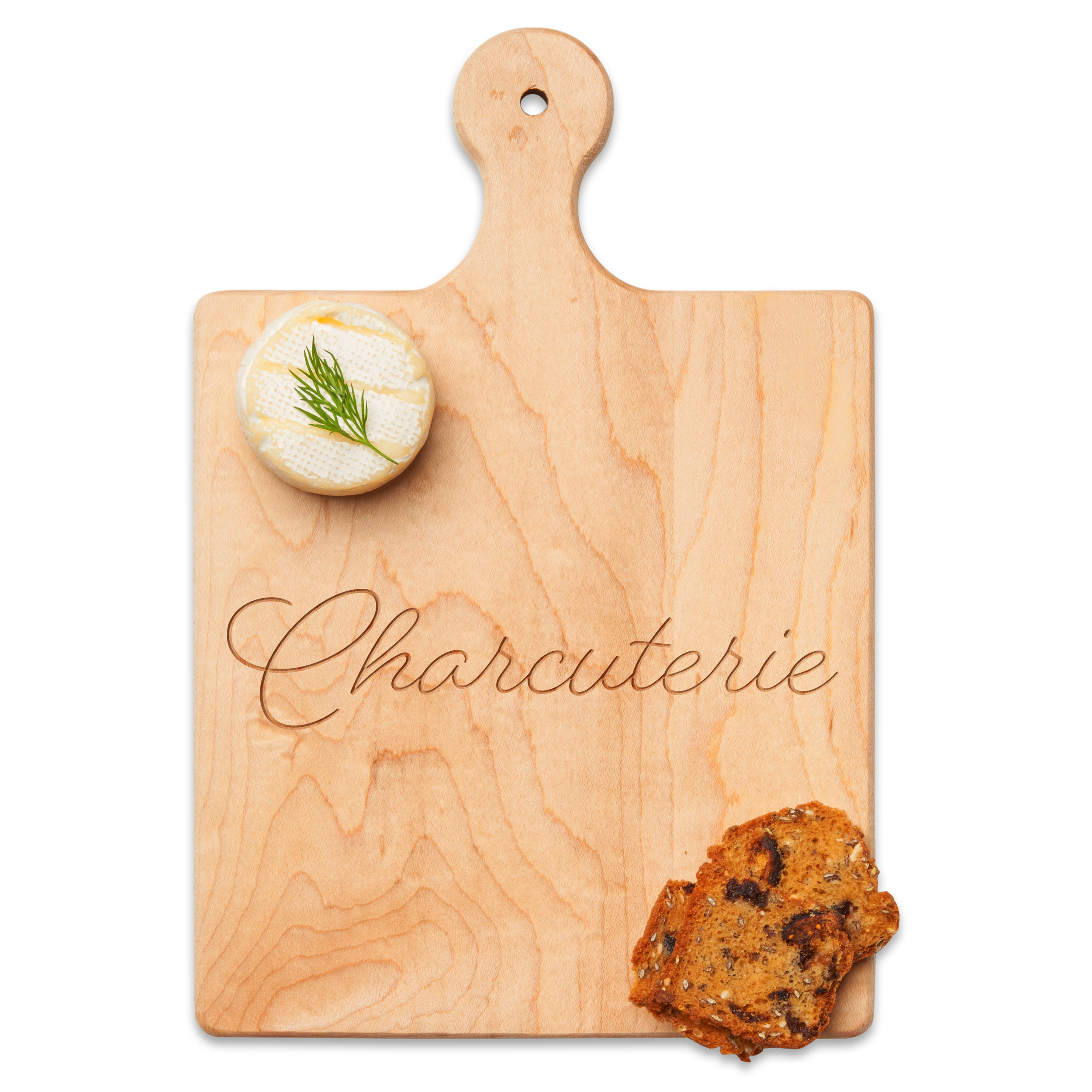 Artisan Maple Wood Charcuterie Board with Handwriting Engraving - 9