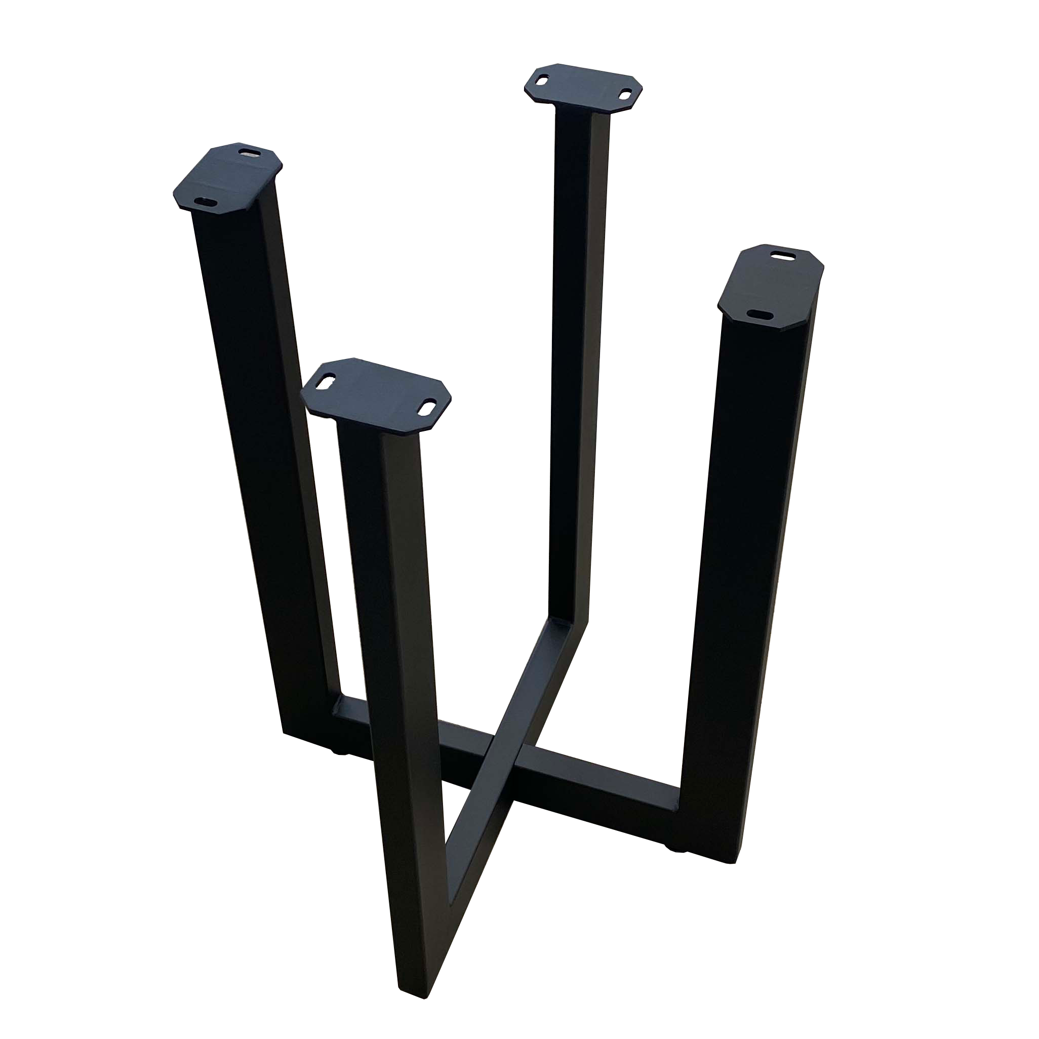 Round Cross End Table Base SS1460 - Heavy Duty Metal Legs for Square or Round Tables (1 Set) - Perfect for Living Room, Patio, or Outdoor Furniture