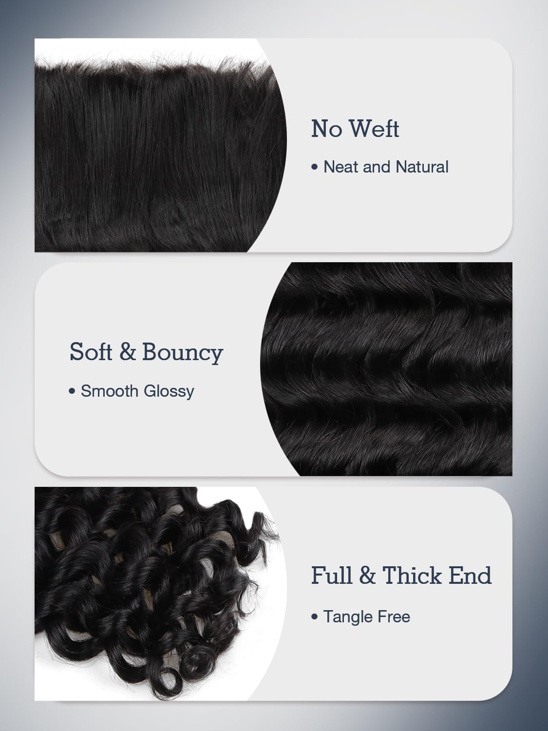 Clip in Hair Extensions Straight 14 Inch & Human Braiding Hair Deep Wave 16 Inch 50g & 100g – Natural Look for Parties, Weddings & Everyday Styling