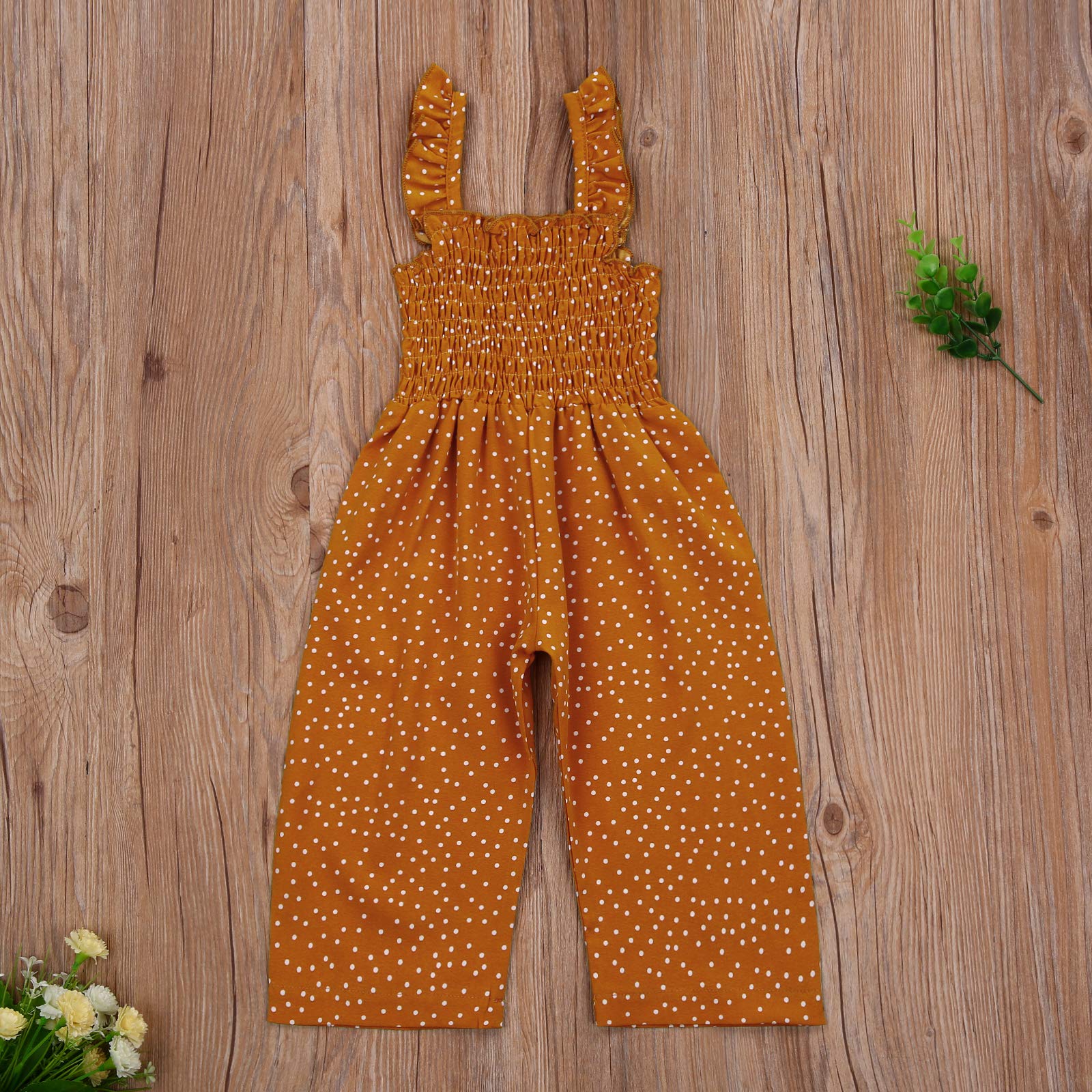 BULINGNA Girls Summer Outfit - Sleeveless Jumpsuit with Suspenders & Wide Leg Pants | Toddler Playwear, Beach Vacation Outfit, Casual Summer Romper for Kids