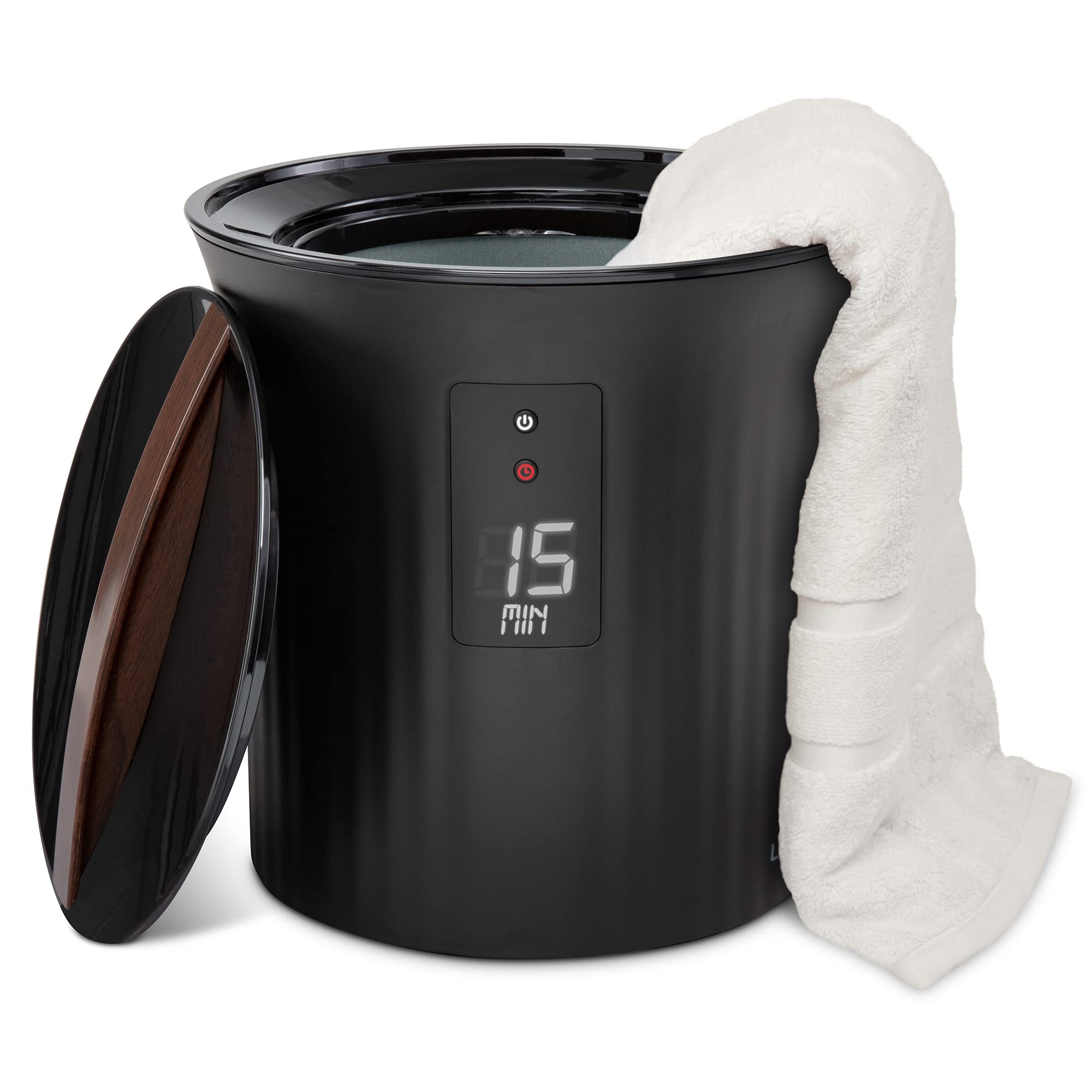 Premium Towel Warmer Bucket - Luxury Heated Towel Warmer with LED Display, Adjustable Timer & Auto Shut-Off for 40
