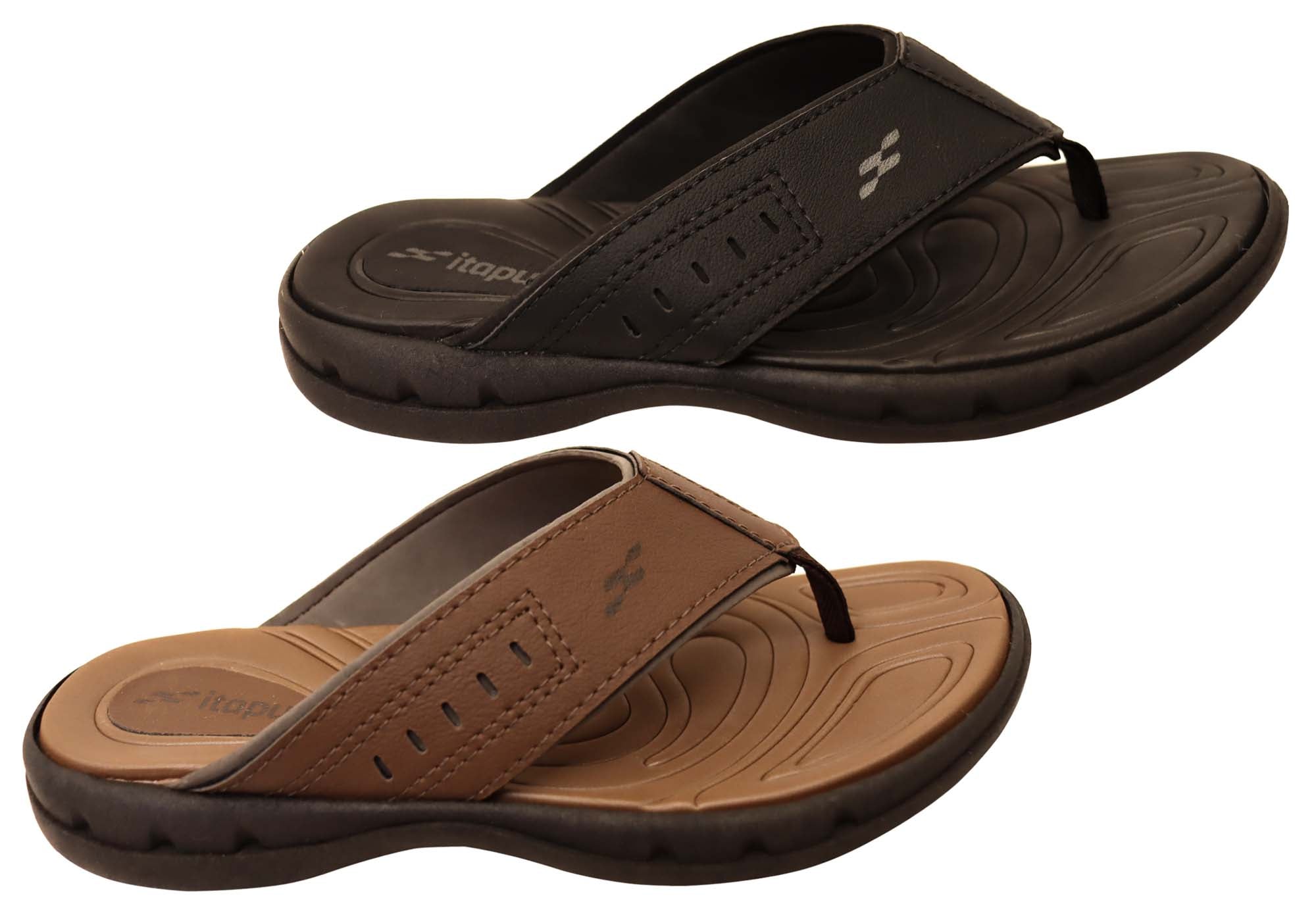 Itapua Marty Men's Comfortable Thongs Sandals - Brazilian-Made Flip Flops for Beach, Pool & Summer Wear