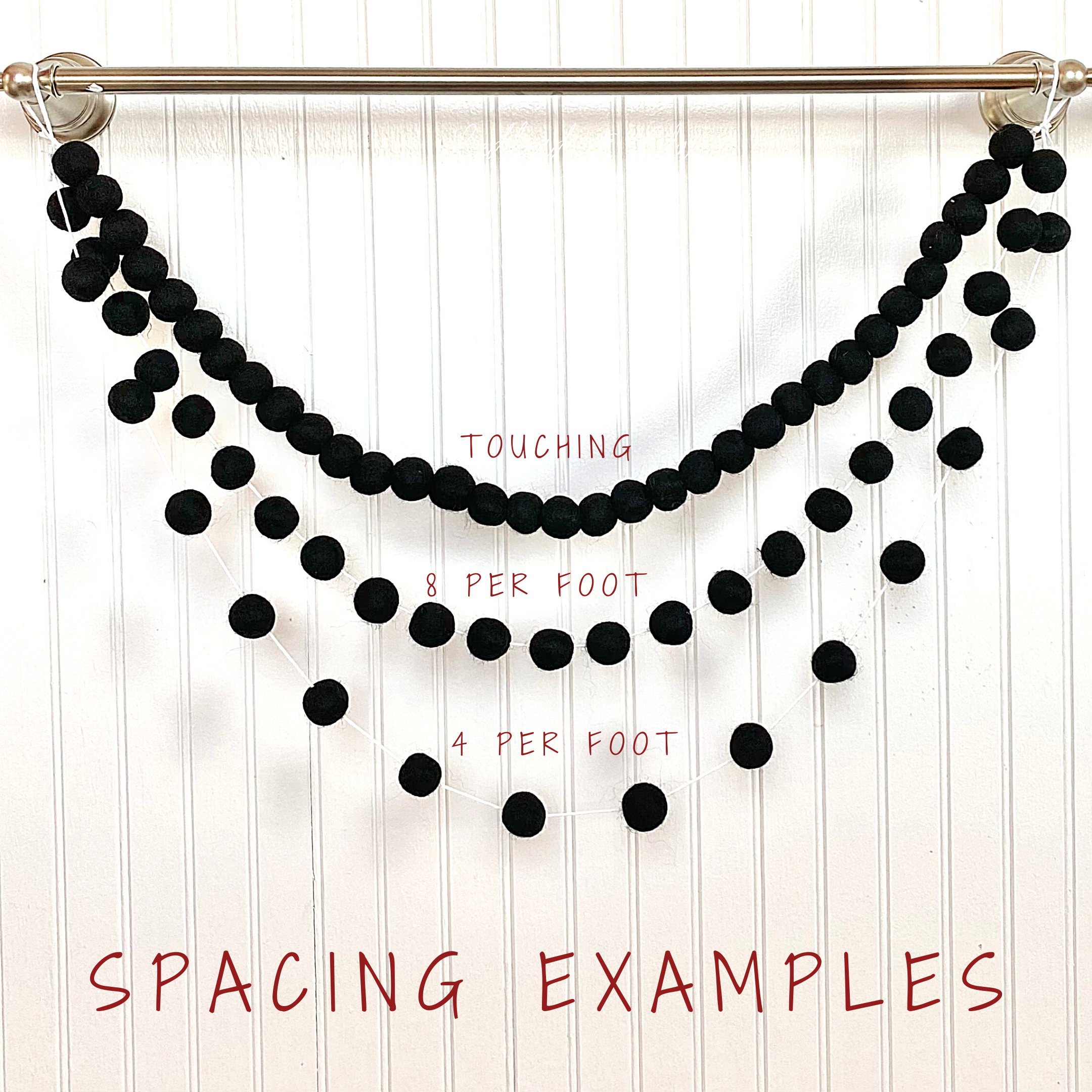 Dandelion Felt Ball Garland - Handmade Decorative String for Nursery, Baby Shower, Wedding & Home Decor - Eco-Friendly Wool Felt Balls on Natural Cotton String - Perfect for Wall Decor, Party Backdrop & Boho Room Aesthetic