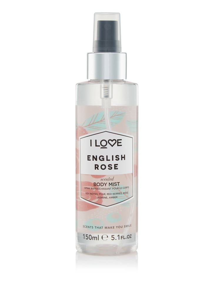 English Rose Scented Body Mist - Floral Fragrance Body Spray with Natural Fruit Extracts, Jasmine & Rose | Long Lasting 5.1 oz | Perfect for Daily Use, Date Nights & Gift Giving