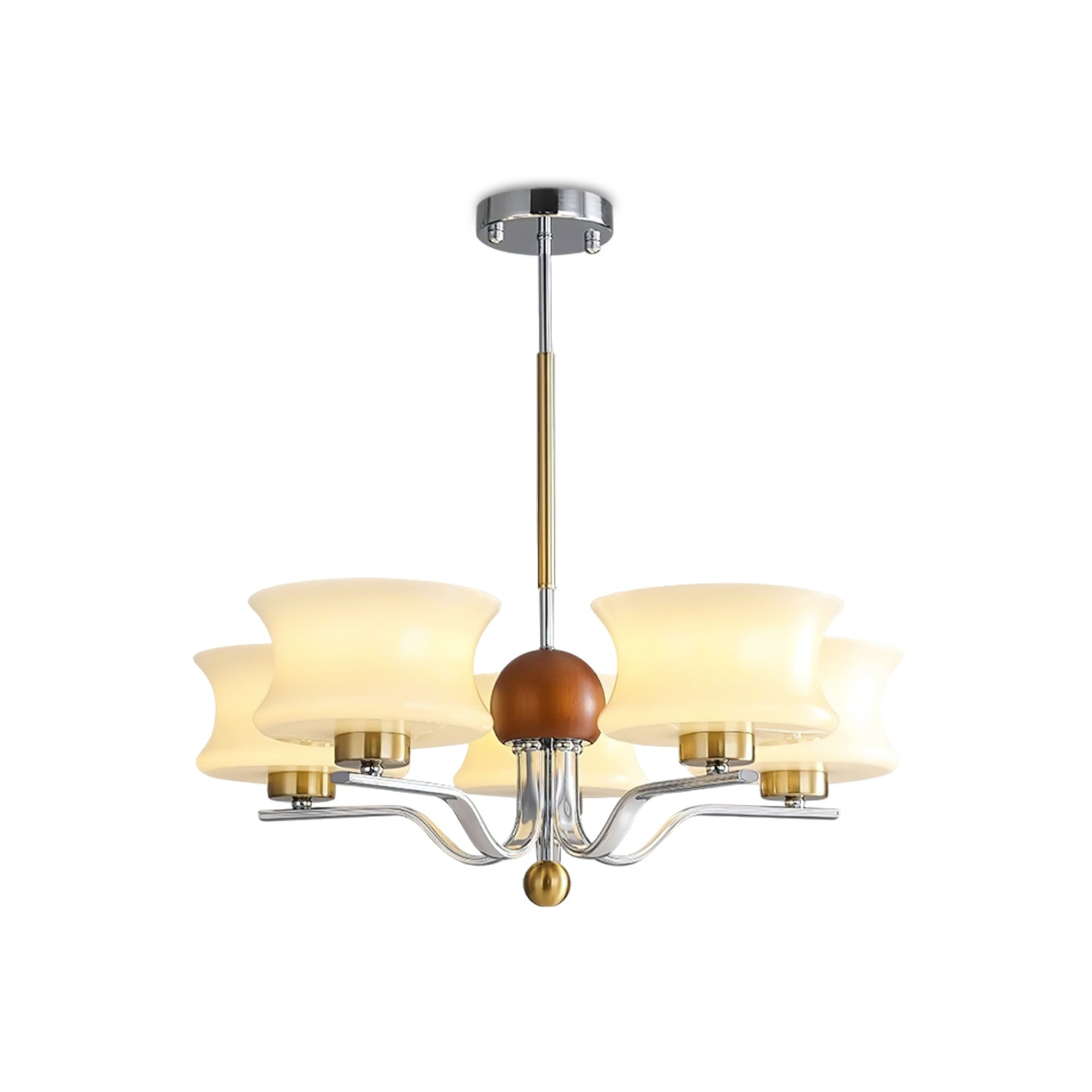 Anath Modern Chandelier - Elegant Crystal Ceiling Light Fixture for Dining Room, Living Room, Bedroom | Perfect for Home Decor, Wedding & Party Lighting