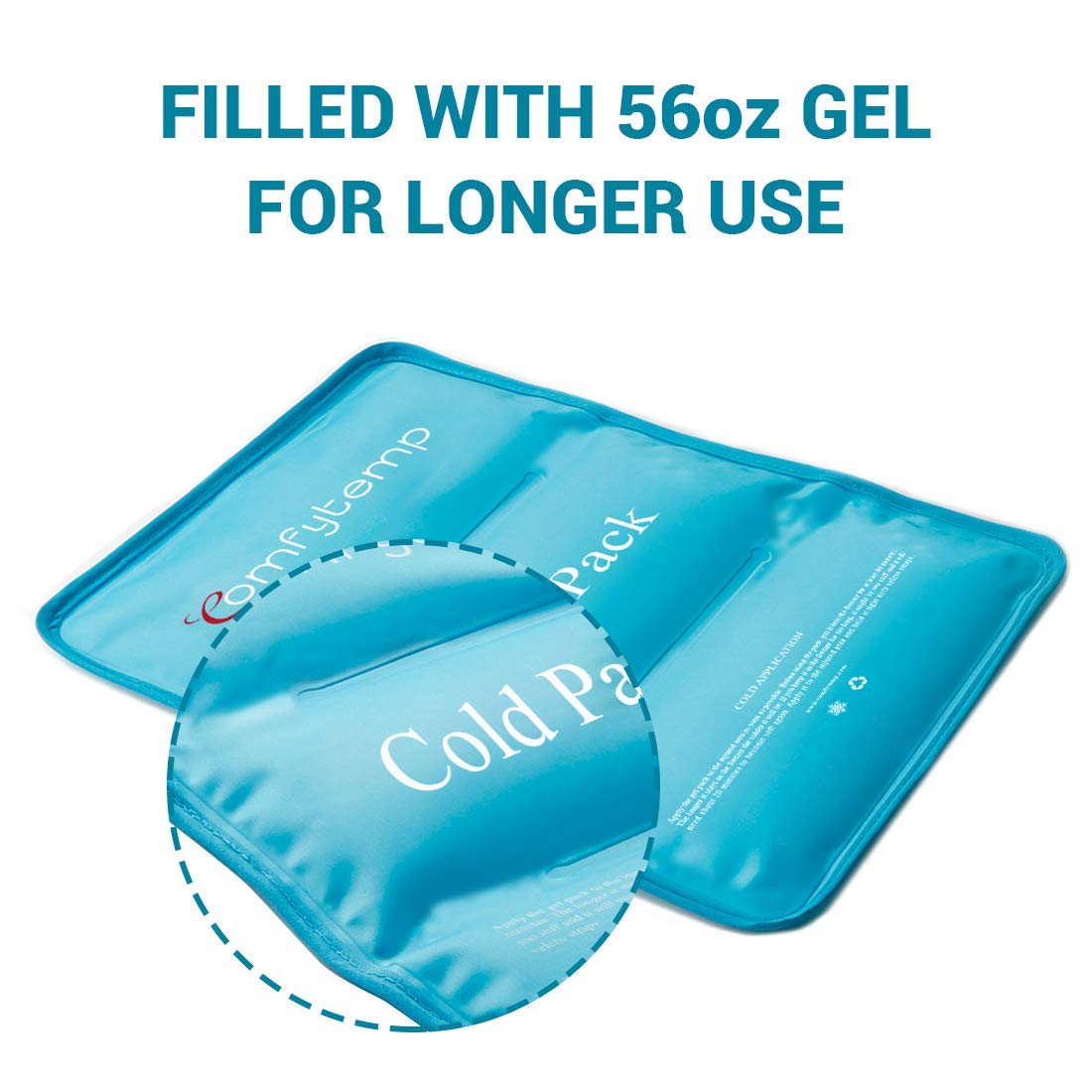 Comfytemp Large Ice Pack for Back Pain Relief - 13.5