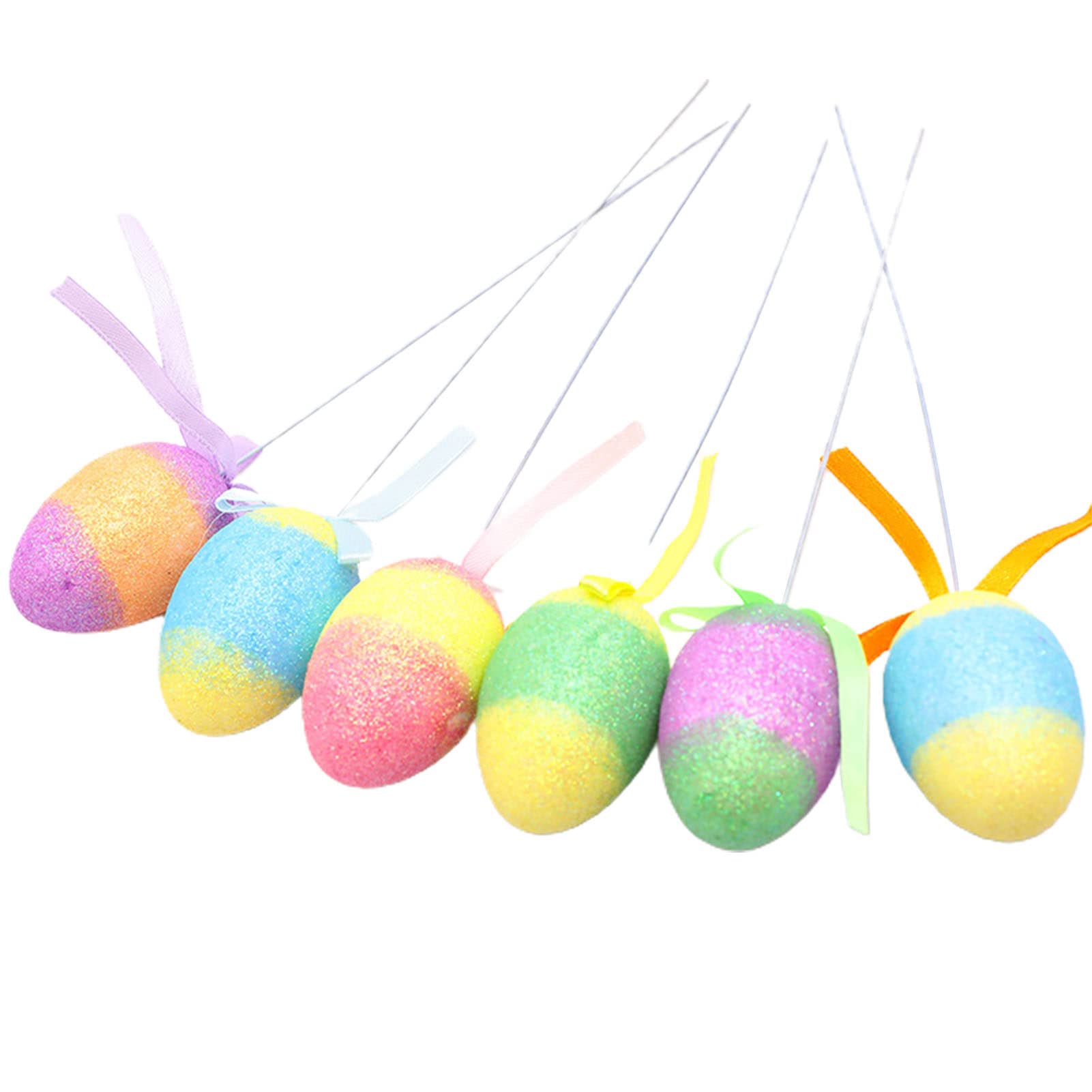 Easter Bunny Decorations - Creative Cartoon Foam Artificial Flower Ornaments for Easter Party, Easter Eggs & Holiday Decor - Fade-Resistant - Perfect for Home, Office, and Easter Egg Hunt Party Decorations