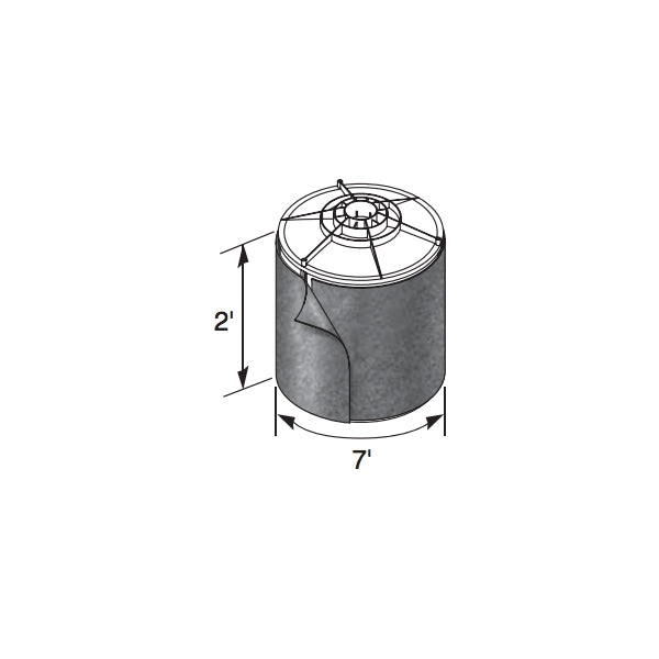 NDS FWFF67 Porous Filter Fabric Wrap for Flow Control - High-Performance Filtration Material for Water Treatment, HVAC, and Industrial Applications