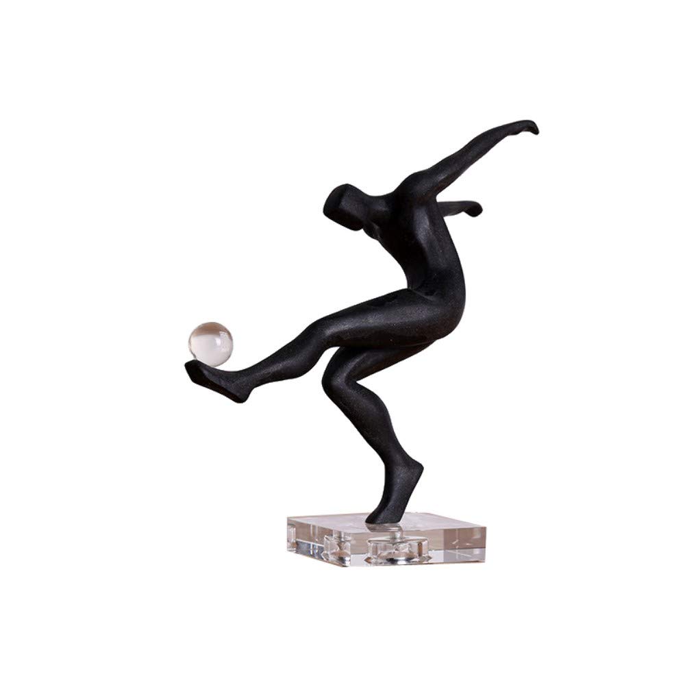 Football Player Statues - Handcrafted Figurines for Home & Office Decor - Perfect for Bookshelf, Living Room, Bedroom - Collectible Sports Sculpture for Football Fans & Gift Ideas