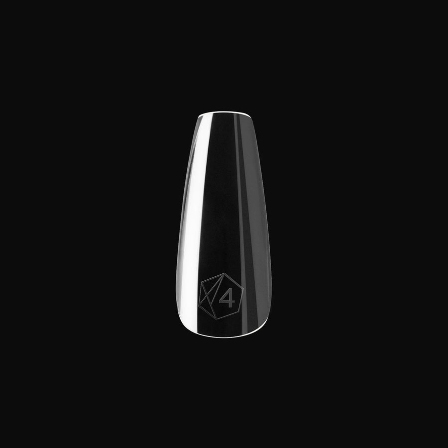 Apres Gel X Tips 2.0 - Natural Coffin Medium (600 Pcs) - Professional Nail Extension Kit for Salon & Home Manicure, DIY Nail Art, Long-Lasting Fake Nails