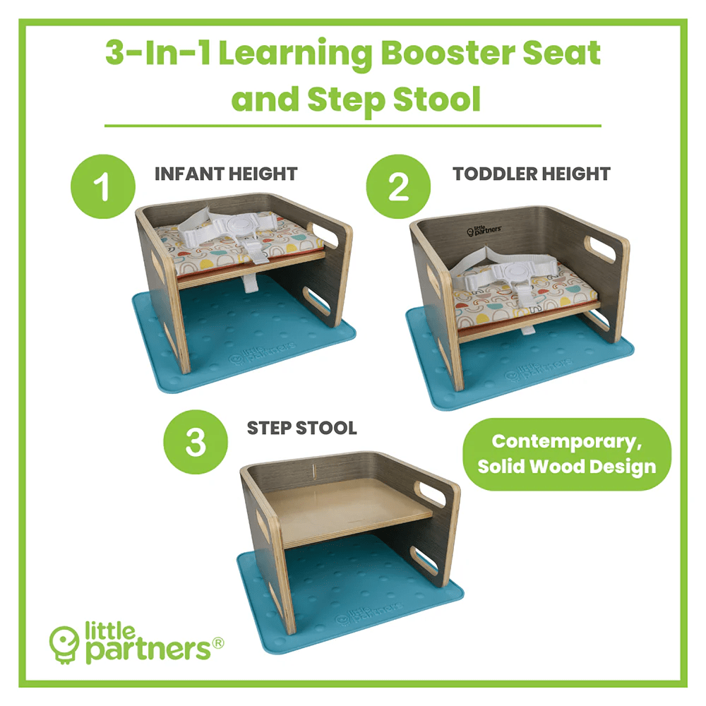 Little Partner 3-in-1 Learning Booster for Kids - Educational Toy for Reading, Writing & Math Practice - Perfect for Homeschooling & Classroom Learning