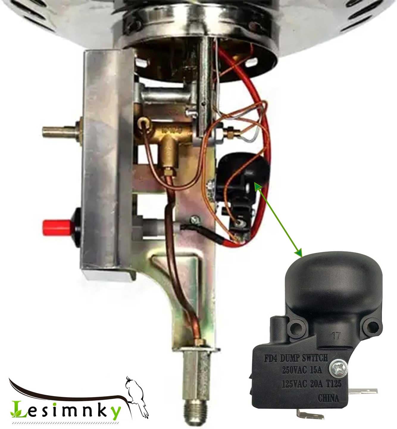 3-Pack Micro Anti-Tilt Dump Switch Replacement Parts for Outdoor Propane Patio Heaters - THP-ATM Tip Over Safety Switch Compatible with Room Heaters & FD4 Models - Perfect for Backyard, Deck, and Patio Heating Safety
