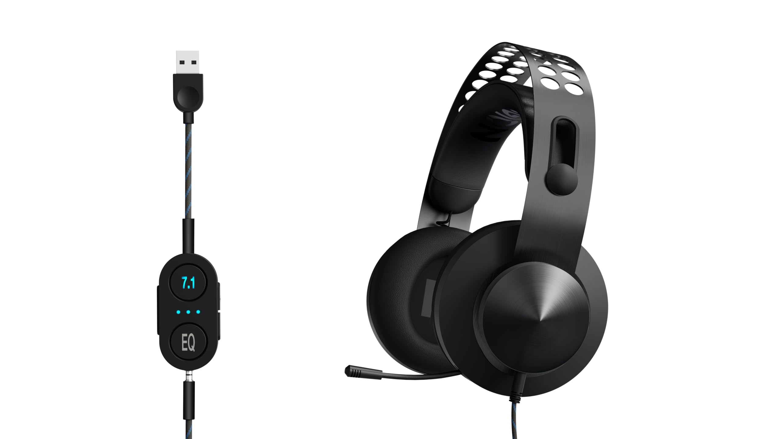 Lenovo Legion H500 PRO 7.1 Surround Sound Gaming Headset with Noise-Cancelling Mic - Memory Foam & PU Leather Earcups, Adjustable Steel Headband - Compatible with PC, PS4, Xbox One, Nintendo Switch (Model GXD0T69864, Black) - Perfect for Competitive Gaming, Streaming & Long Gaming Sessions