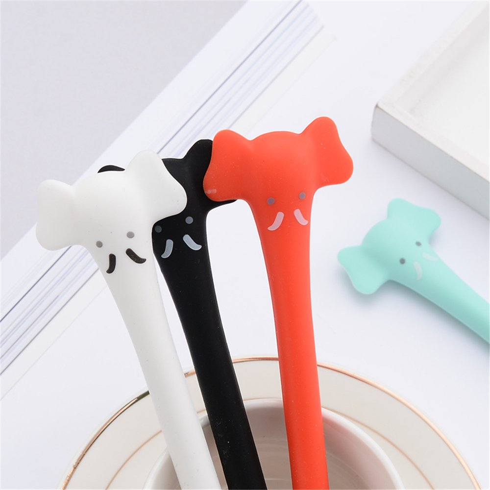 Cute Kawaii Cartoon Elephant Gel Ink Pens - 6 Pack Colorful Novelty Pens for Kids, Girls School & Office Supplies - Fun Writing Tools for Homework, Notes, Journaling & Gifts