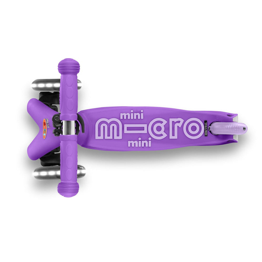 Micro Mini Deluxe 3 Wheel LED Scooter for Kids - Purple Light Up Kick Scooter | Perfect for Outdoor Play, Commuting to School & Neighborhood Rides