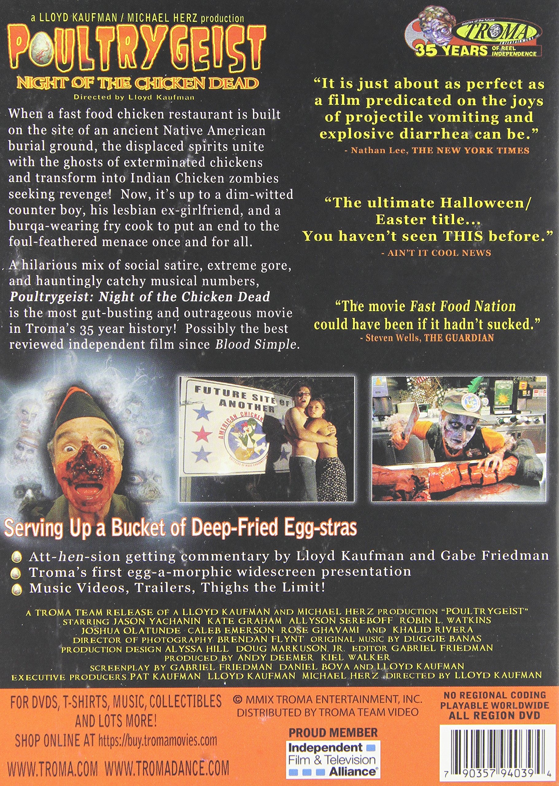 Poultrygeist: Night of the Chicken Dead - Horror Comedy Movie DVD - Perfect for Halloween Parties & Cult Film Collectors