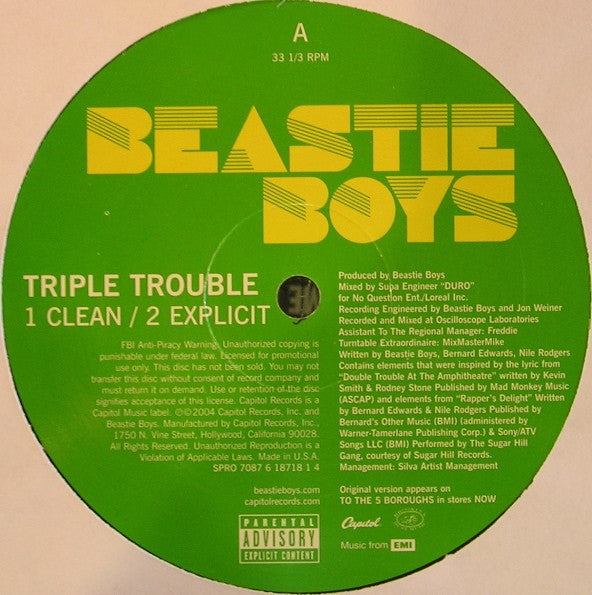 Beastie Boys - Triple Trouble 12