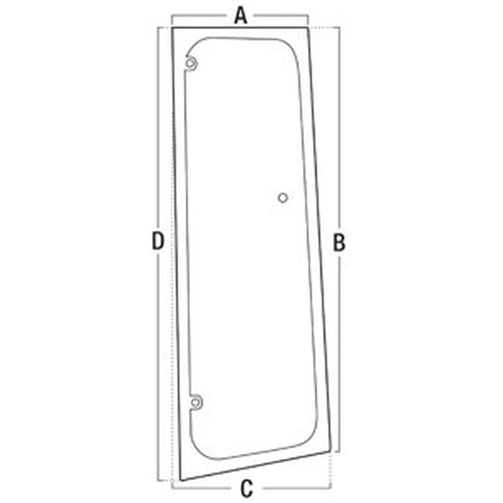 RAParts A-T249266 Right Hand Vent Window Glass Replacement for Trucks & SUVs - Durable Auto Glass for Improved Visibility & Safety