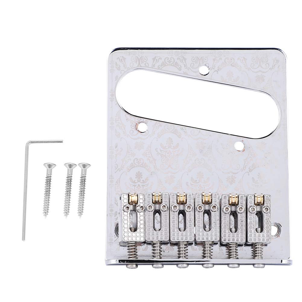 Shanbor Guitar Bridge for TL Guitar - Sturdy & Durable Roller Bridge, Easy to Install | Professional Guitar Accessory for Musicians, Bands & Instrument Lovers | Perfect for Live Performances, Studio Recording & Guitar Maintenance