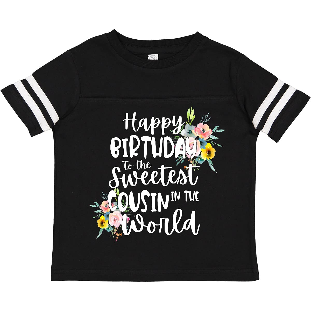 Inktastic Happy Birthday to The Sweetest Cousin in The World Toddler T-Shirt - Cute Cousin Birthday Gift for Toddlers & Kids - Perfect for Birthday Parties, Family Gatherings & Special Occasions