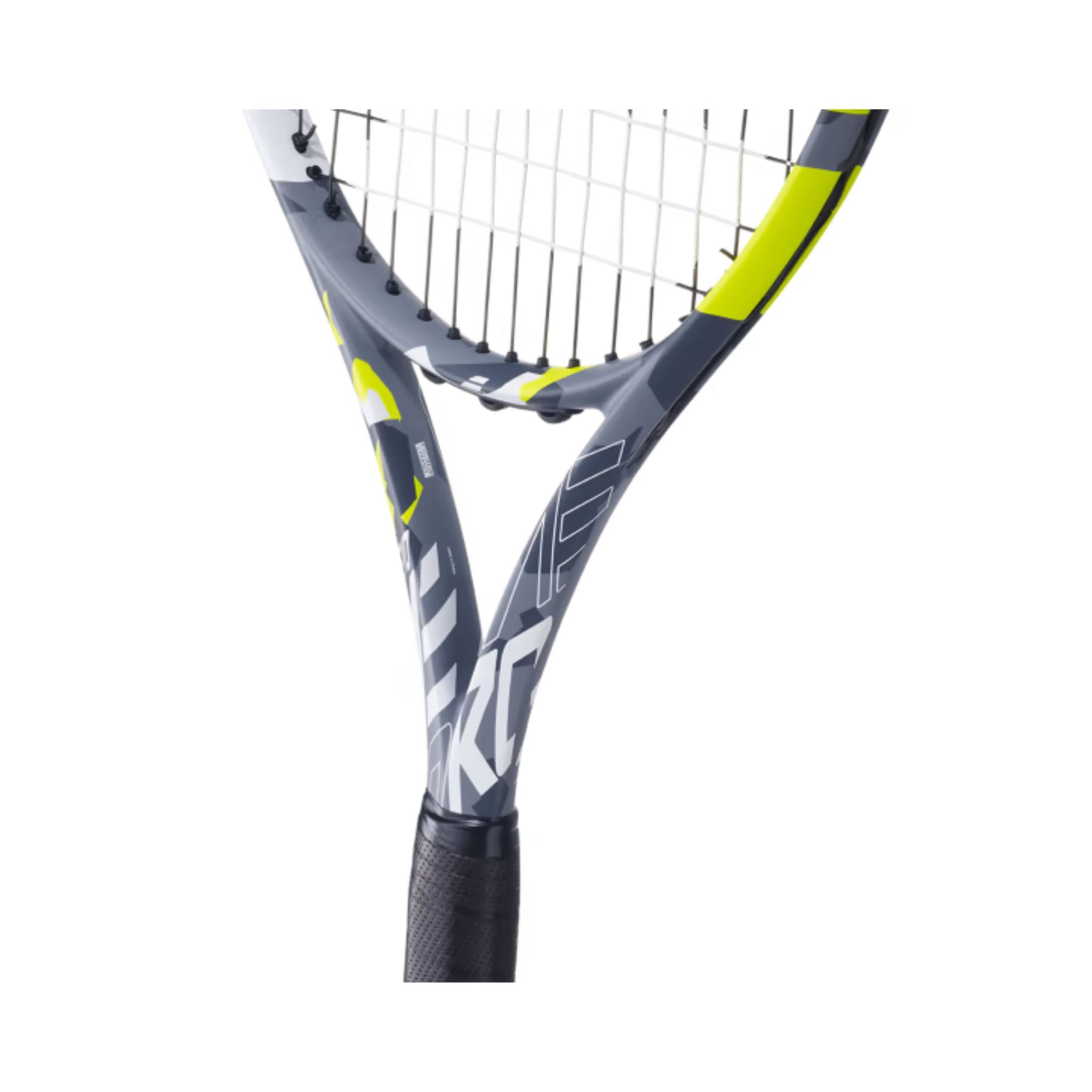 Babolat Evo Aero Unstrung Tennis Racquet [Grey/Yellow] | Lightweight Performance Racket for Competitive Play | Perfect for Tournaments & Practice Sessions