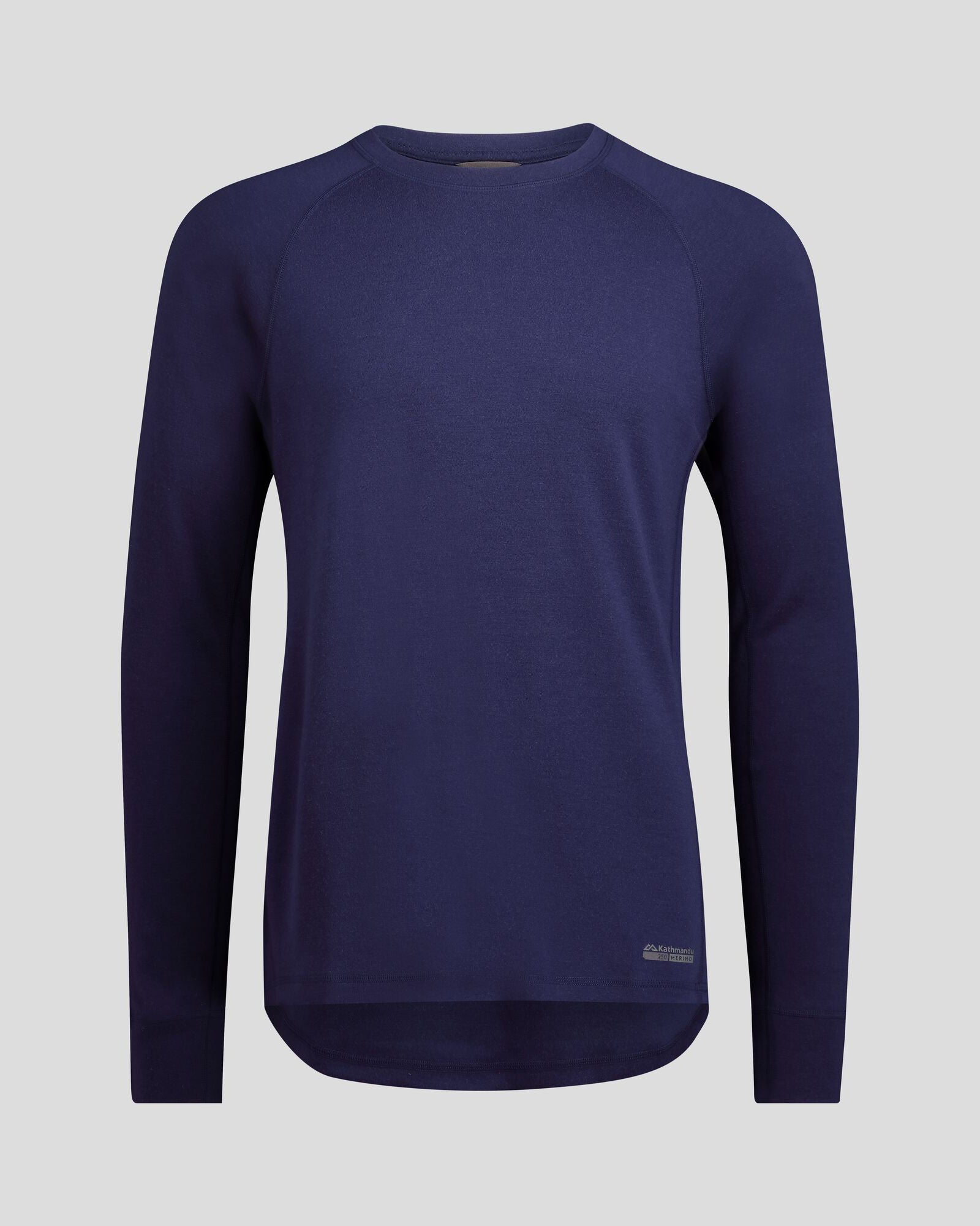 Men's K Merino 250 Long Sleeve Thermal Base Layer Top - Dark Horizon - Perfect for Hiking, Skiing & Winter Outdoor Activities