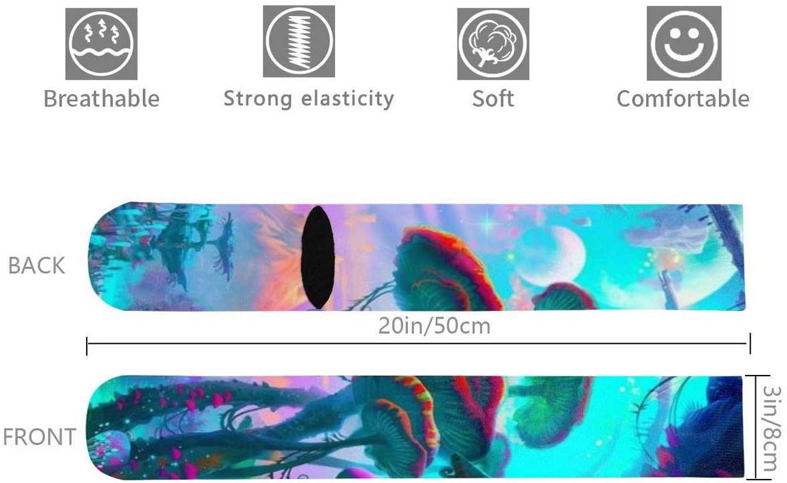 Trippy Compression Socks for Men & Women - Crazy Psychedelic Printed Over The Calf Cotton Socks - Perfect for Raves, Festivals, Yoga & Long Flights