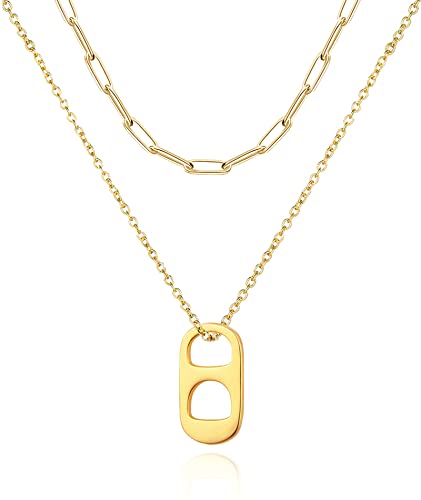 D-gold soda tab necklace