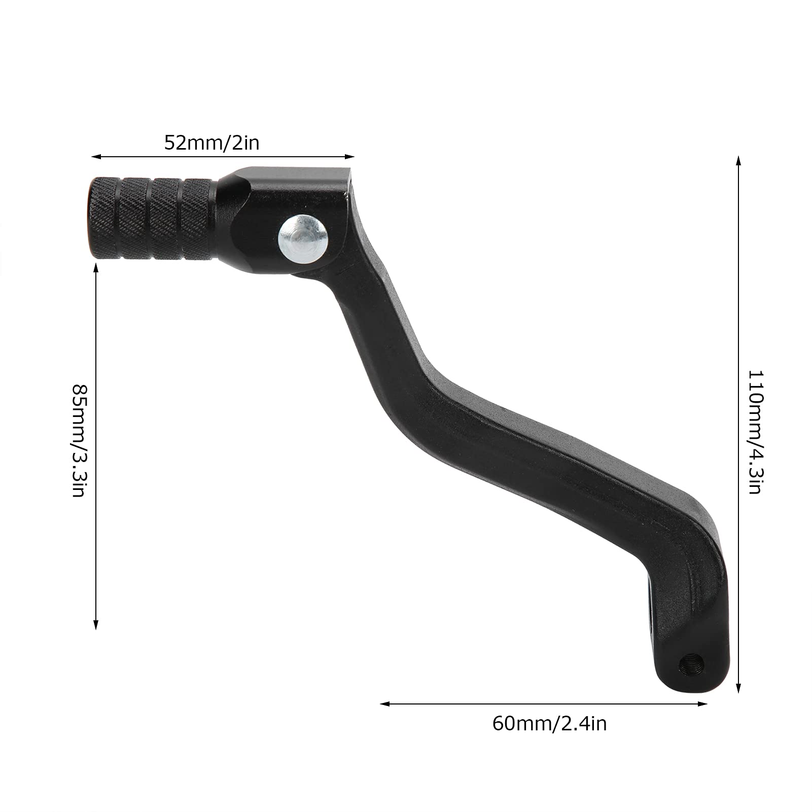 Keenso Aluminum Alloy Motorcycle Folding Gear Shift Lever - Universal Fit for CB NC 125 150 200 250 450 Dirt Pit Bikes - Durable Foot Shifter Replacement Part for Off-Road & Street Riding