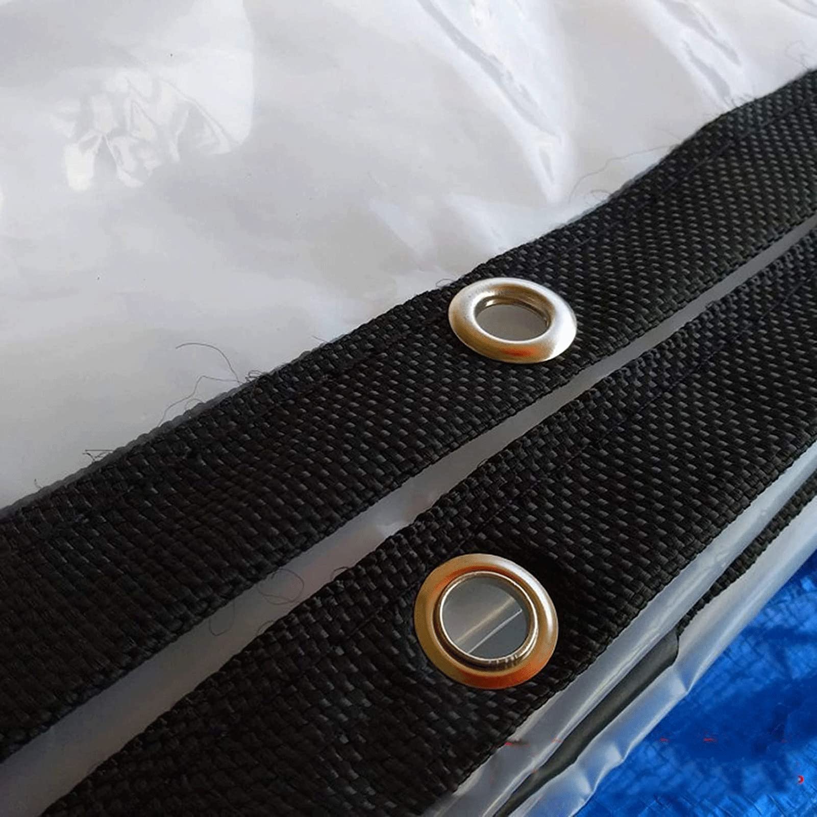 20' x 20' Heavy Duty Clear Tarp - Waterproof PE Tarpaulin with Reinforced Grommets | Dustproof Rainproof Cover for Greenhouse, Patio Furniture, Car Protection, Camping & Outdoor Use