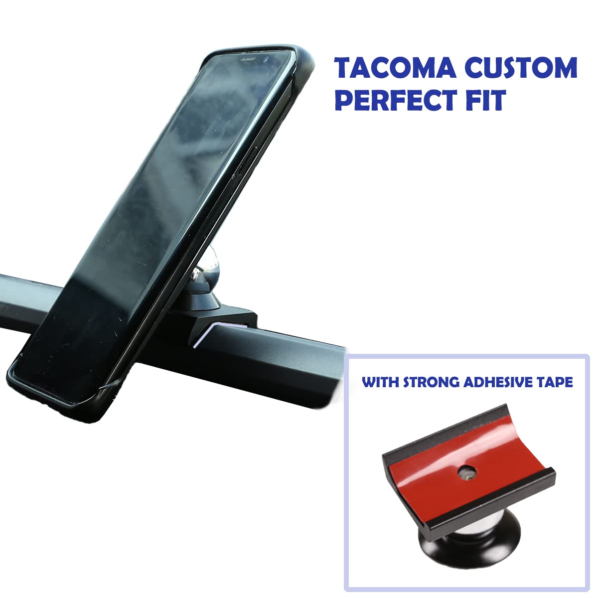 CHEAYAR Magnetic Car Phone Mount Holder for Toyota Tacoma 2015-2020 - 2 Pack Type B, Universal Dashboard Clip Compatible with iPhone, Samsung & iPad - Perfect for Hands-Free Driving & GPS Navigation