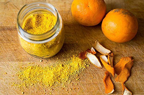 Organic Orange Peel Powder 350g - 100% Natural, Dried & Ground for Baking, Smoothies & Skincare - Vegan, Gluten-Free, Non-GMO Citrus Peel Supplement