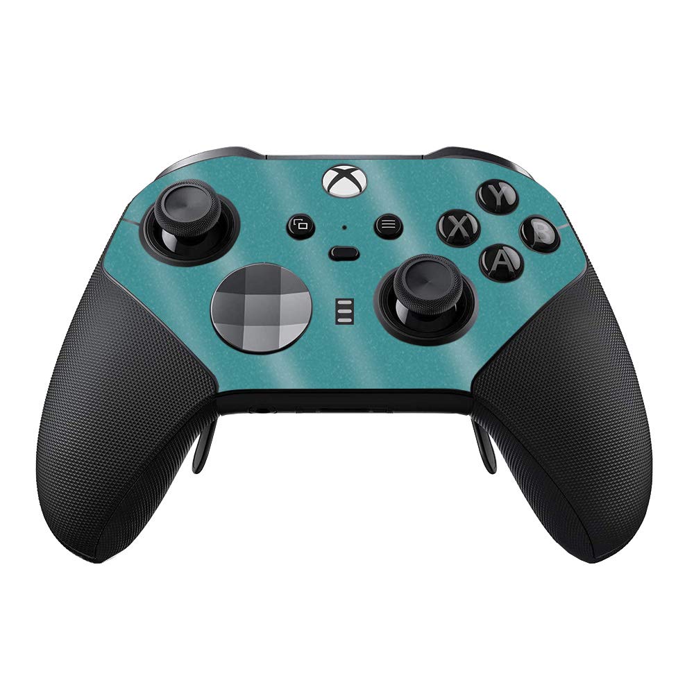 MightySkins Glossy Glitter Skin for XBOX Elite Series 2 Controller - Solid Teal | Protective & Durable High-Gloss Finish | Easy to Apply & Remove | Made in USA | Perfect for Gaming, Customization & Gift Giving