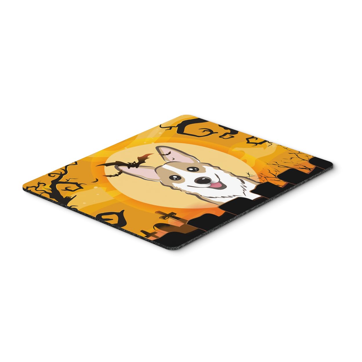 Halloween Sable Corgi Mouse Pad & Hot Pad - Washable Large Mouse Mat for Home Office, Gaming & Computer Work - Perfect for Halloween Decor & Desk Accessories