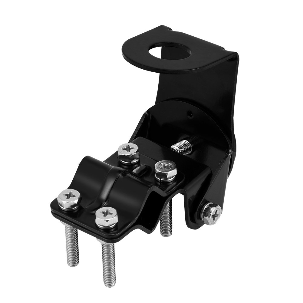 RB-46 Stainless Steel CB Radio Antenna Mount Bracket for Vehicles - Heavy Duty Truck & Car Mobile Radio Holder for Two Way Radios & Transceivers - Perfect for Off-Roading, Fleet Communication & Emergency Preparedness