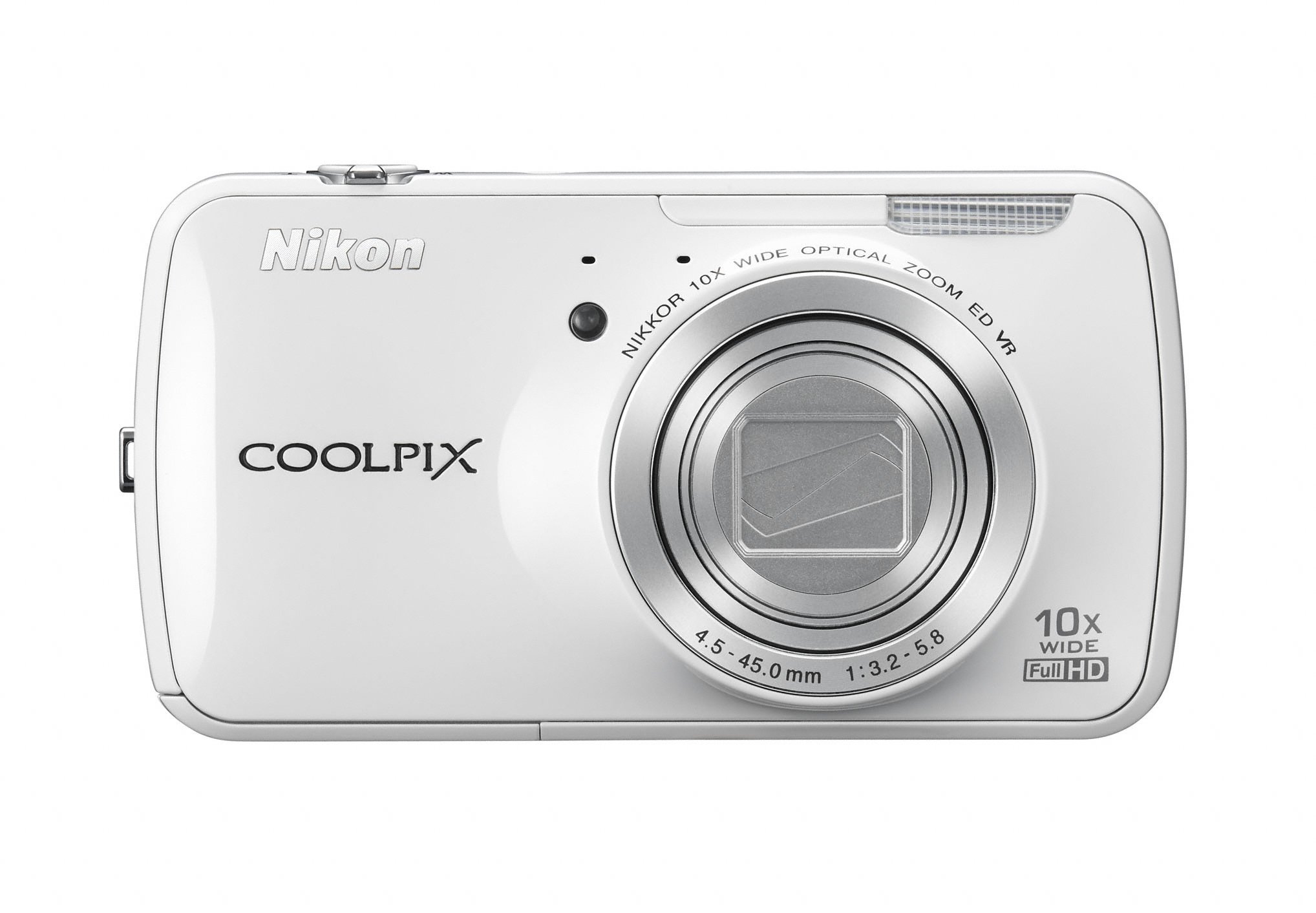Nikon COOLPIX S800c 16MP Digital Camera with Wi-Fi & Android OS - White (International Version) - Perfect for Travel Photography & Vlogging