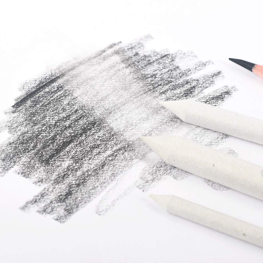 YYMIYU 3-Piece Sketch Pastel Pen Set (Large, Medium, Small) with Special Drawing Paper - Soft Colored Pencils for Artists, Students & Adult Coloring Books | Perfect for Sketching, Shading & Blending Techniques