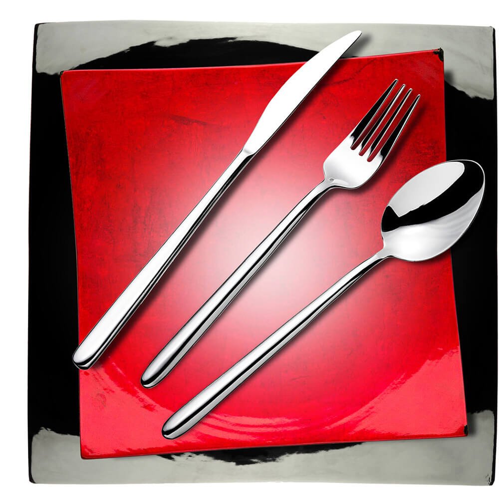 24-Piece Stiletto Cutlery Set - Premium Polished Stainless Steel Knives for Kitchen, Dining & Entertaining - Perfect for Home Chefs, Dinner Parties & Gift Giving